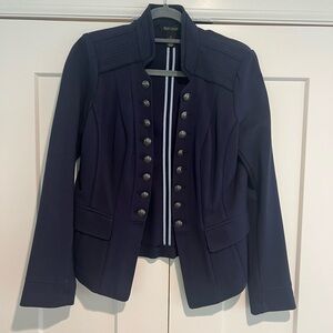 White House Black Market Blue Blazer Elegant Suit Jacket